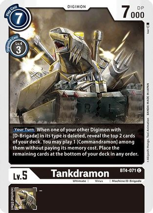 Tankdramon (BT4-071) - Great Legend