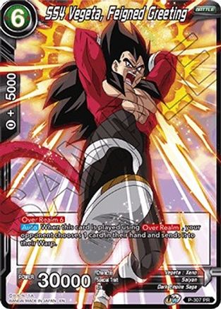 SS4 Vegeta, Feigned Greeting (P-307) - Promotion Cards