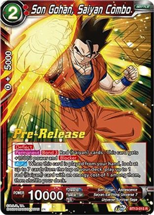 Son Gohan, Saiyan Combo (BT13-015) - Supreme Rivalry PreRelease Cards