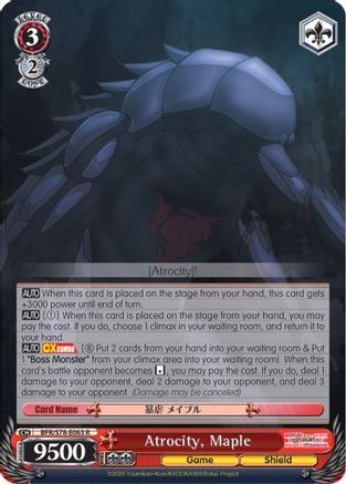 Atrocity, Maple (BFR/S78-E063 R) - BOFURI: I Don't Want to Get Hurt, so I'll Max Out My Defense