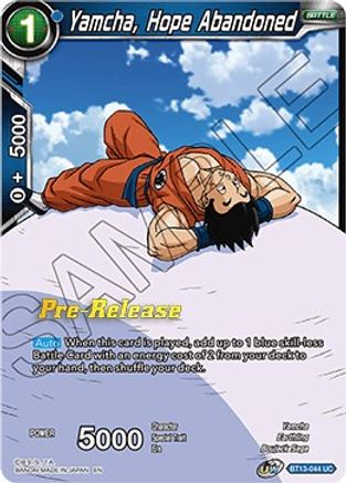 Yamcha, Hope Abandoned (BT13-044) - Supreme Rivalry PreRelease Cards