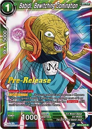 Babidi, Bewitching Domination (BT13-075) - Supreme Rivalry PreRelease Cards