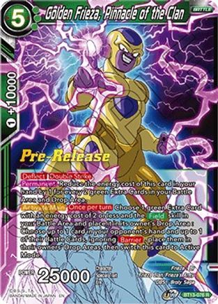 Golden Frieza, Pinnacle of the Clan (BT13-076) - Supreme Rivalry PreRelease Cards