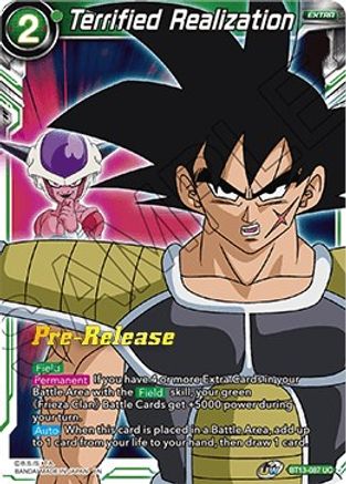 Terrified Realization (BT13-087) - Supreme Rivalry PreRelease Cards