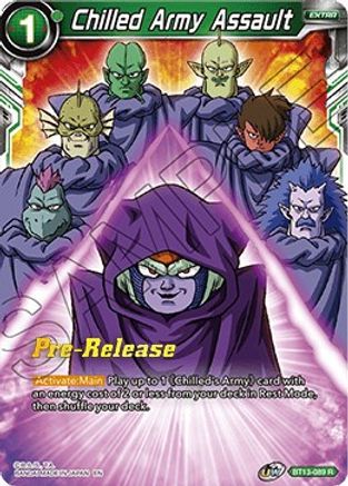 Chilled Army Assault (BT13-089) - Supreme Rivalry PreRelease Cards