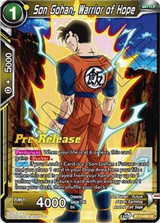 Son Gohan, Warrior of Hope (BT13-099) - Supreme Rivalry PreRelease Cards