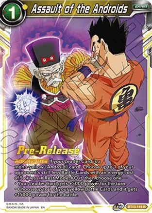 Assault of the Androids (BT13-119) - Supreme Rivalry PreRelease Cards