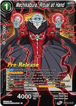 Mechikabura, Ritual at Hand (BT13-143) - Supreme Rivalry PreRelease Cards