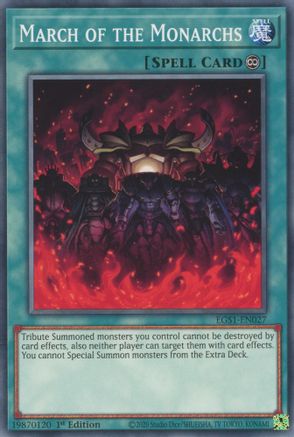 March of the Monarchs (EGS1-EN027) - Egyptian God Deck: Slifer the Sky Dragon 1st Edition