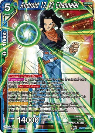 Android 17, Ki Channeler (EX17-05) - Expansion Deck Box Set 17 Saiyan Boost