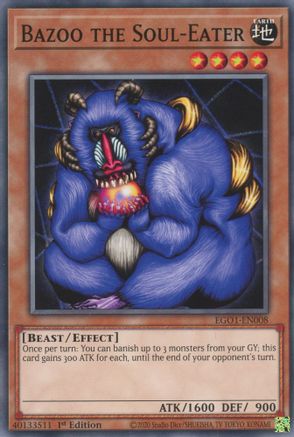 Bazoo the Soul-Eater (EGO1-EN008) - Egyptian God Deck: Obelisk the Tormentor Unlimited