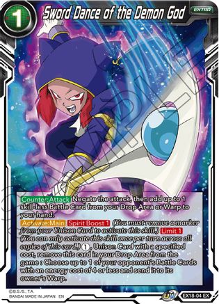 Sword Dance of the Demon God (EX18-04) - Expansion Deck Box Set 18 Namekian Boost