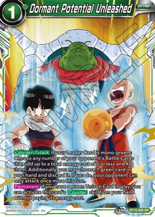 Dormant Potential Unleashed (Event Pack 08) (Gold-Stamped Print) (BT10-088) - Tournament Promotion Cards