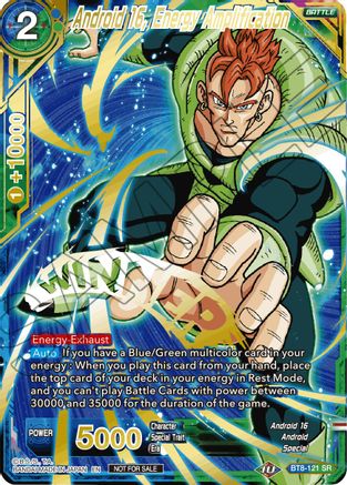 Android 16, Energy Amplification (Alternate Art Set 2021 Vol. 2) (BT8-121) - Tournament Promotion Cards
