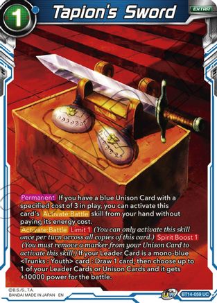 Tapion's Sword (BT14-059) - Cross Spirits