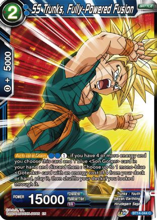 SS Trunks, Fully-Powered Fusion (BT14-044) - Cross Spirits Foil
