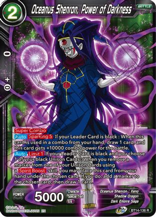 Oceanus Shenron, Power of Darkness (BT14-136) - Cross Spirits Foil