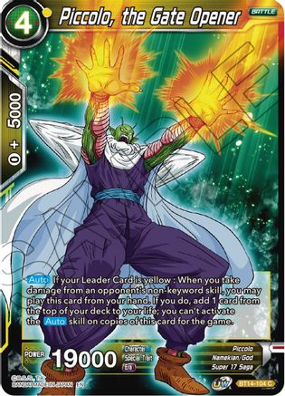 Piccolo, the Gate Opener (BT14-104) - Cross Spirits Foil