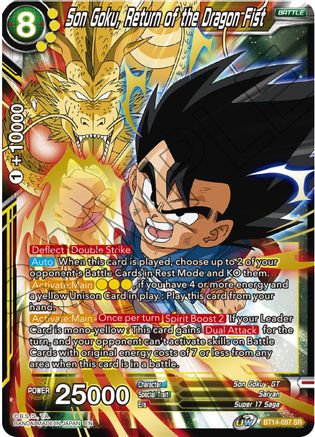 Son Goku, Return of the Dragon Fist (BT14-097) - Cross Spirits