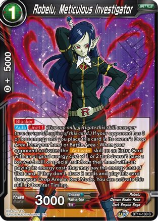 Robelu, Meticulous Investigator (BT14-130) - Cross Spirits Foil