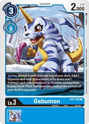Gabumon (BT5-020) - Battle of Omni