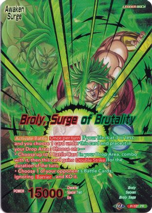 Broly // Broly, Surge of Brutality (P-181) - Collectors Selection Vol 1