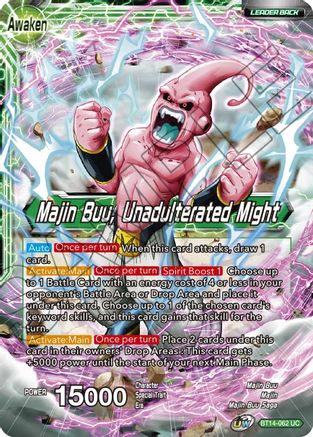 Majin Buu // Majin Buu, Unadulterated Might (BT14-062) - Cross Spirits Foil