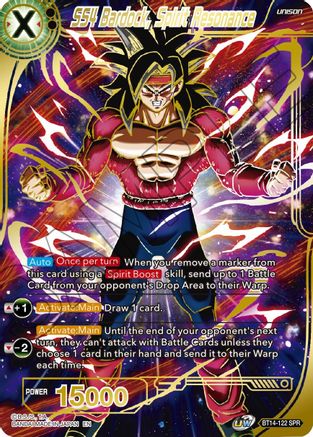 SS4 Bardock, Spirit Resonance (SPR) (BT14-122) - Cross Spirits