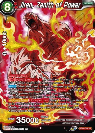 Jiren, Zenith of Power (BT14-014) - Cross Spirits