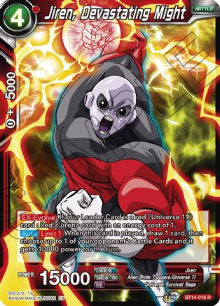 Jiren, Devastating Might (BT14-016) - Cross Spirits Foil