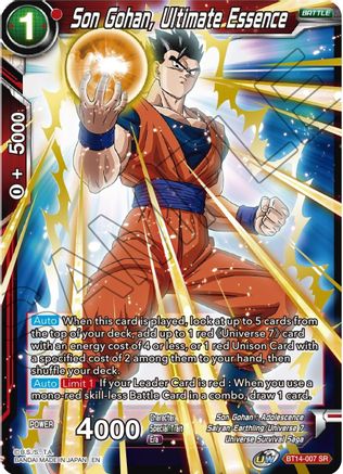 Son Gohan, Ultimate Essence (BT14-007) - Cross Spirits