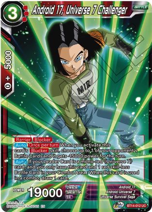 Android 17, Universe 7 Challenger (BT14-012) - Cross Spirits