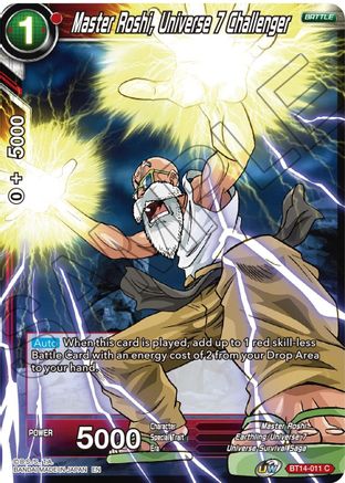 Master Roshi, Universe 7 Challenger (BT14-011) - Cross Spirits