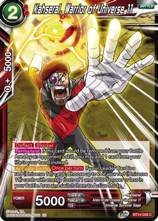 Kahseral, Warrior of Universe 11 (BT14-026) - Cross Spirits Foil