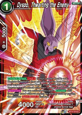 Dyspo, Thwarting the Enemy (BT14-019) - Cross Spirits