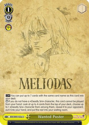 Wanted Poster (A) (SDS/SX03-022a U) - The Seven Deadly Sins