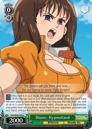 Diane: Hypnotized (SDS/SX03-034 U) - The Seven Deadly Sins