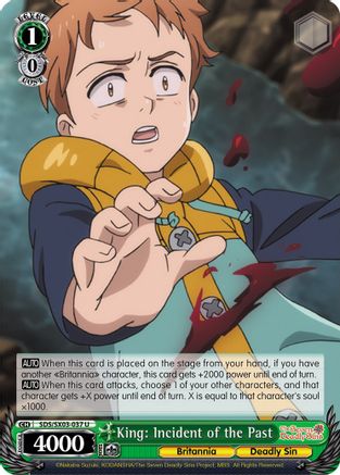 King: Incident of the Past (SDS/SX03-037 U) - The Seven Deadly Sins