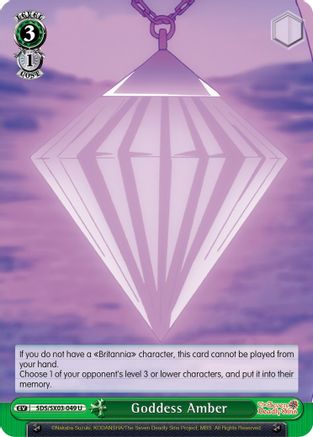 Goddess Amber (SDS/SX03-049 U) - The Seven Deadly Sins