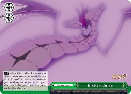 Broken Curse (SDS/SX03-051 CC) - The Seven Deadly Sins