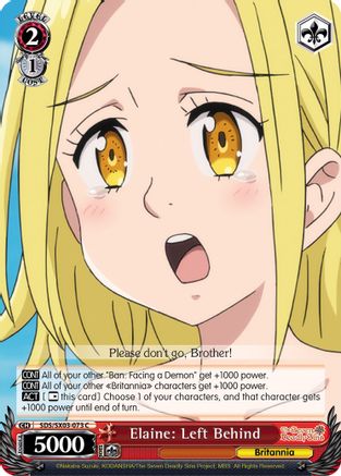 Elaine: Left Behind (SDS/SX03-073 C) - The Seven Deadly Sins