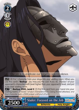 Slader: Focused on the Job (SDS/SX03-088 U) - The Seven Deadly Sins