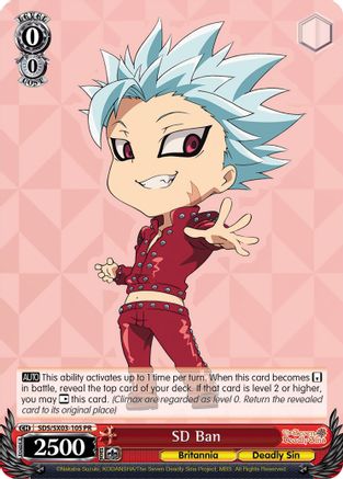SD Ban (SDS/SX03-105 PR) - The Seven Deadly Sins