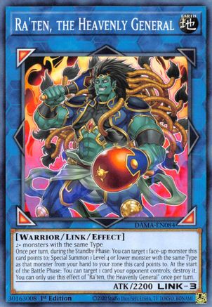 Ra'ten, the Heavenly General (DAMA-EN084) - Dawn of Majesty 1st Edition