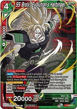 SS Broly, Evolution's Harbinger (Championship Pack 2021 Vol.2) (Winner Gold Stamped) (P-336) - Promotion Cards