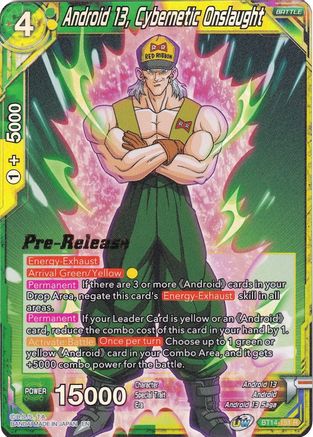 Android 13, Cybernetic Onslaught (BT14-151) - Cross Spirits PreRelease Cards
