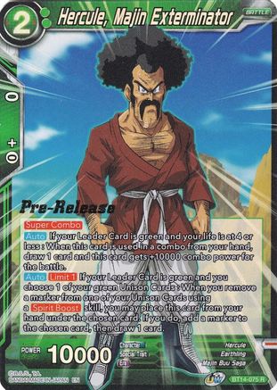 Hercule, Majin Exterminator (BT14-075) - Cross Spirits PreRelease Cards