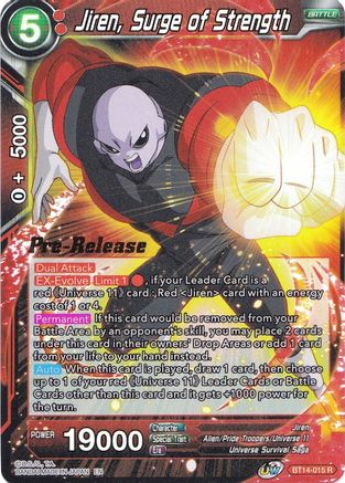 Jiren, Surge of Strength (BT14-015) - Cross Spirits PreRelease Cards