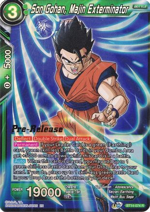 Son Gohan, Majin Exterminator (BT14-074) - Cross Spirits PreRelease Cards