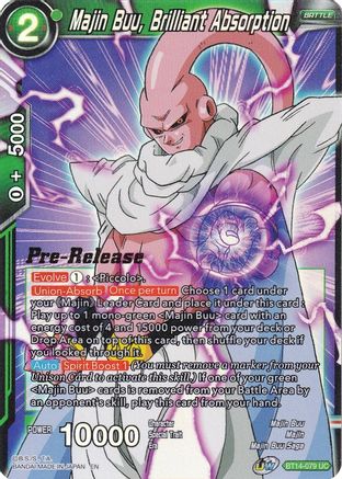 Majin Buu, Brilliant Absorption (BT14-079) - Cross Spirits PreRelease Cards